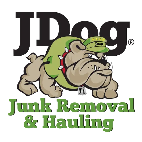 JDog logo with bulldog mascot on a dark background